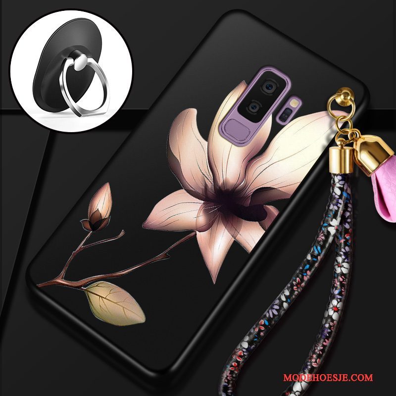 Hoesje Samsung Galaxy S9+ Zakken Anti-fall Rood, Hoes Samsung Galaxy S9+ Zacht Telefoon Schrobben