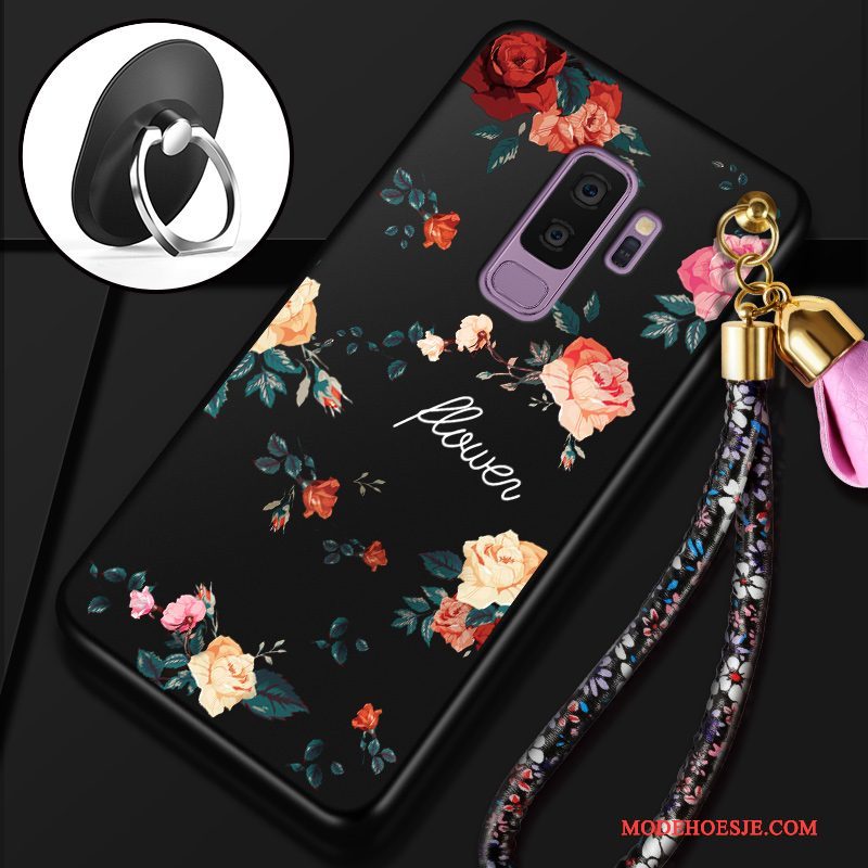 Hoesje Samsung Galaxy S9+ Zakken Anti-fall Rood, Hoes Samsung Galaxy S9+ Zacht Telefoon Schrobben