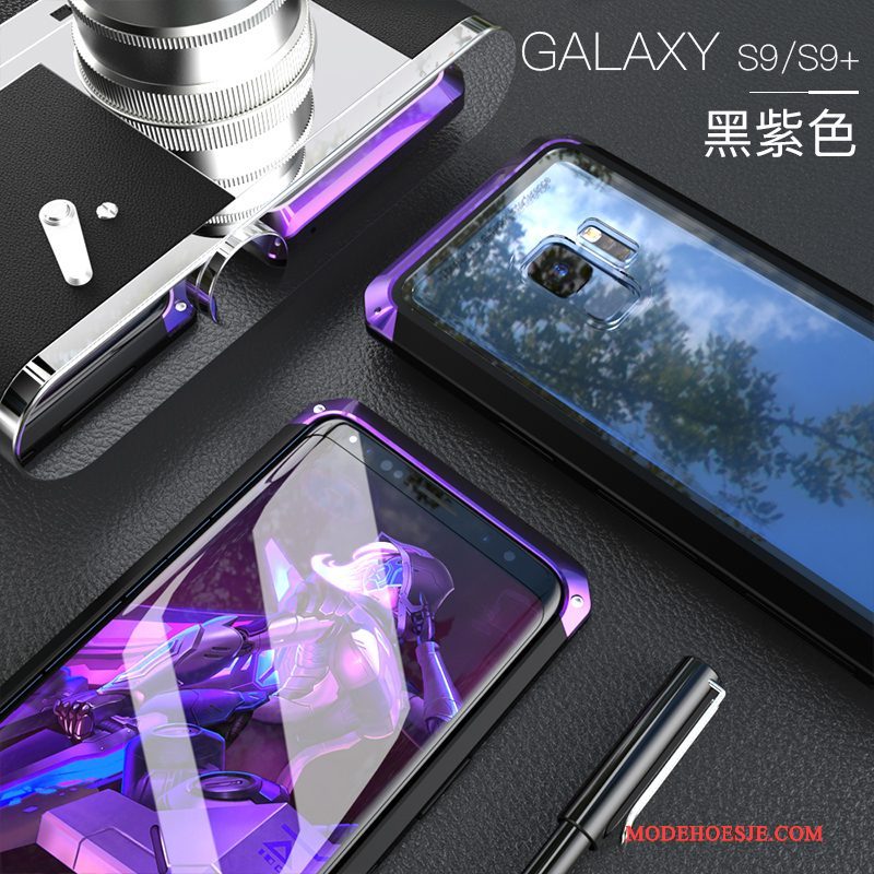 Hoesje Samsung Galaxy S9+ Zakken Anti-falltelefoon, Hoes Samsung Galaxy S9+ Scheppend Purper Persoonlijk