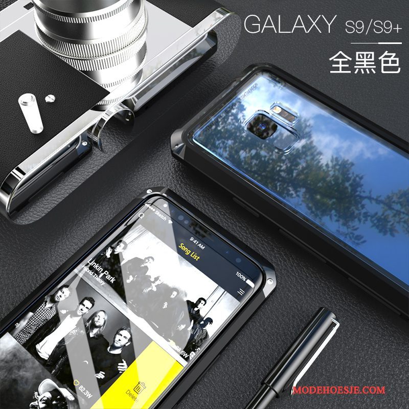 Hoesje Samsung Galaxy S9+ Zakken Anti-falltelefoon, Hoes Samsung Galaxy S9+ Scheppend Purper Persoonlijk
