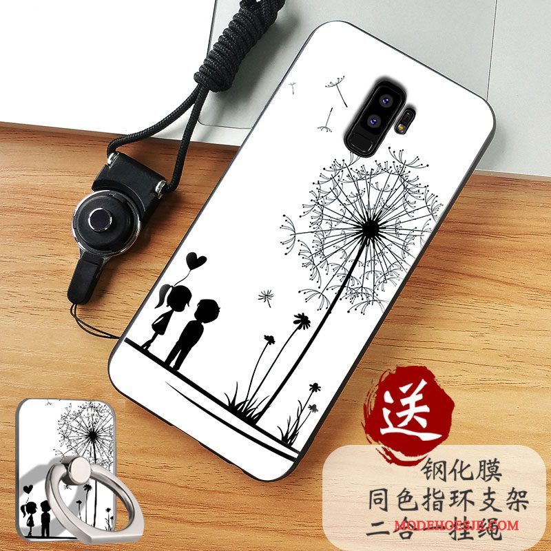 Hoesje Samsung Galaxy S9+ Zakken Anti-falltelefoon, Hoes Samsung Galaxy S9+ Zacht Wit Schrobben