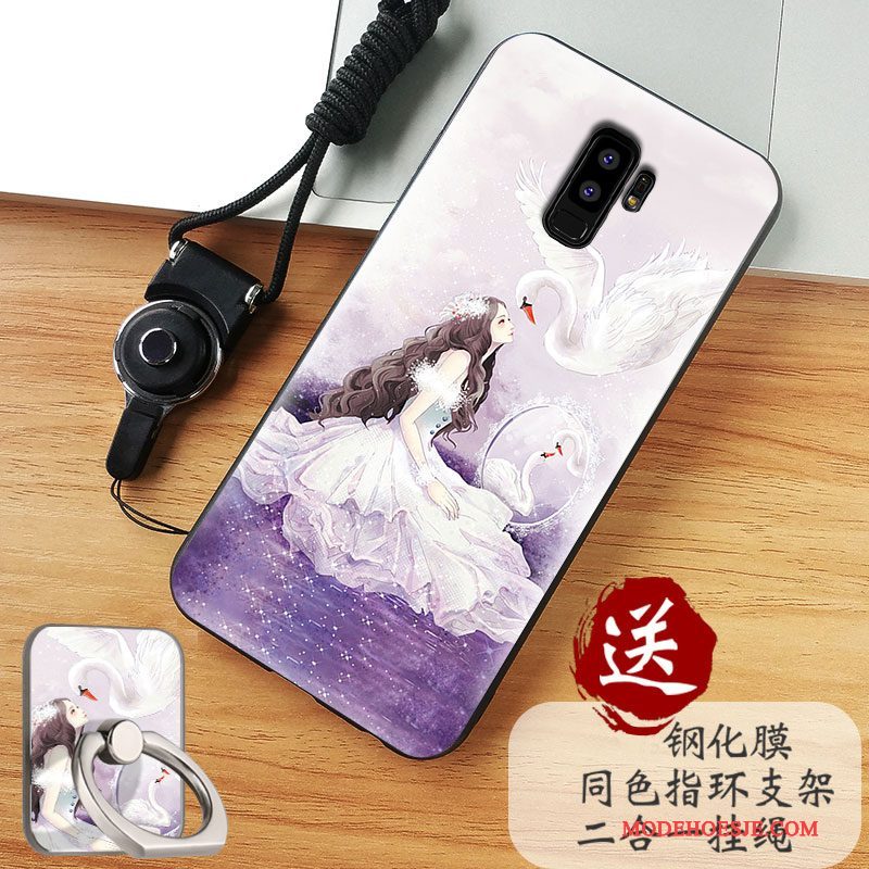 Hoesje Samsung Galaxy S9+ Zakken Anti-falltelefoon, Hoes Samsung Galaxy S9+ Zacht Wit Schrobben