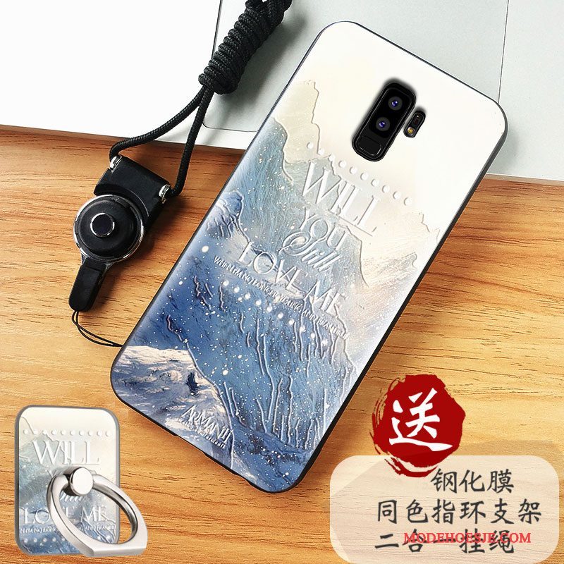 Hoesje Samsung Galaxy S9+ Zakken Anti-falltelefoon, Hoes Samsung Galaxy S9+ Zacht Wit Schrobben