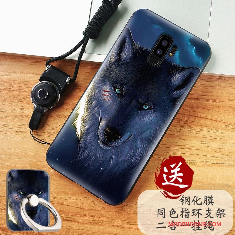 Hoesje Samsung Galaxy S9+ Zakken Anti-falltelefoon, Hoes Samsung Galaxy S9+ Zacht Wit Schrobben