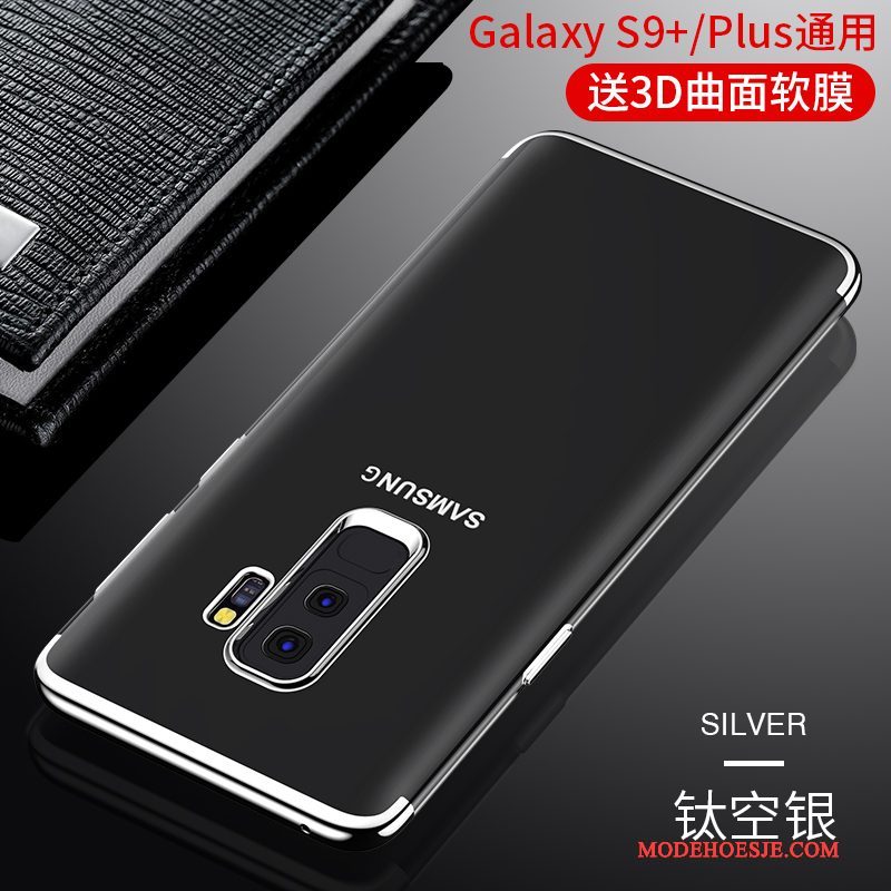 Hoesje Samsung Galaxy S9+ Zakken Donkerblauw Dun, Hoes Samsung Galaxy S9+ Siliconen Telefoon Trend