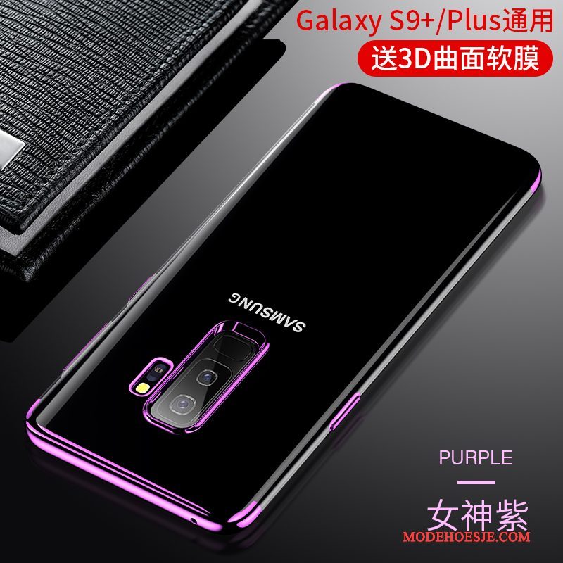 Hoesje Samsung Galaxy S9+ Zakken Donkerblauw Dun, Hoes Samsung Galaxy S9+ Siliconen Telefoon Trend