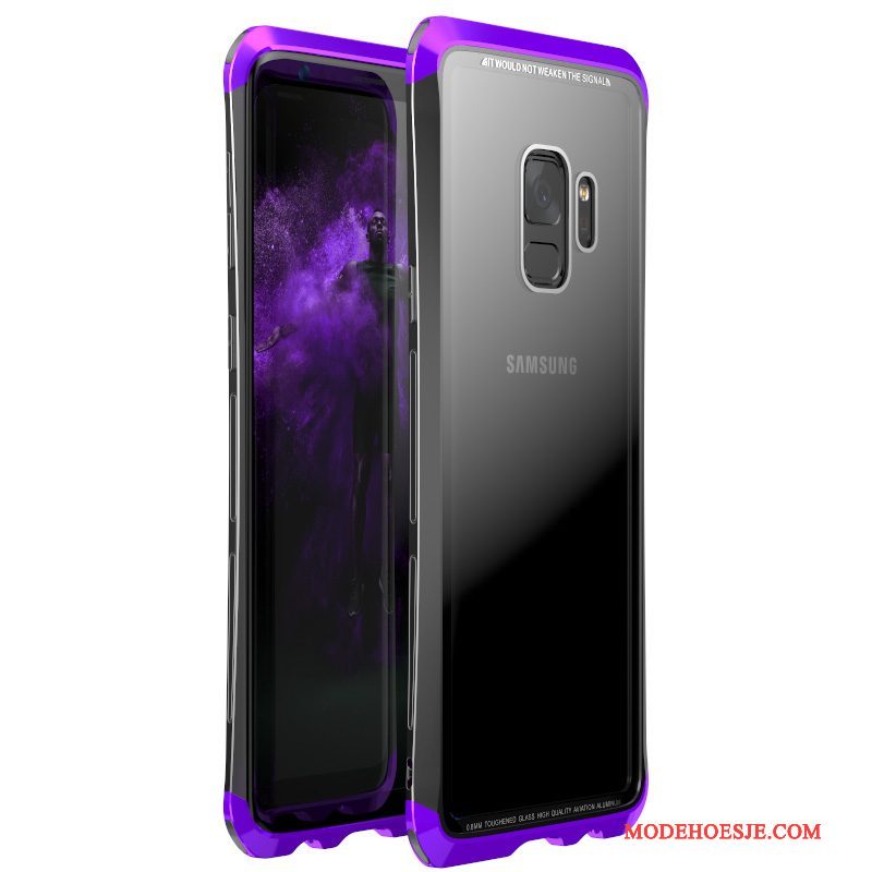 Hoesje Samsung Galaxy S9 Zakken Goudtelefoon, Hoes Samsung Galaxy S9 Bescherming Glas Anti-fall