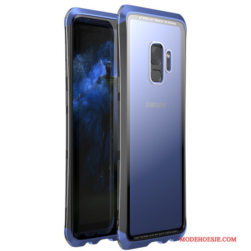 Hoesje Samsung Galaxy S9 Zakken Goudtelefoon, Hoes Samsung Galaxy S9 Bescherming Glas Anti-fall