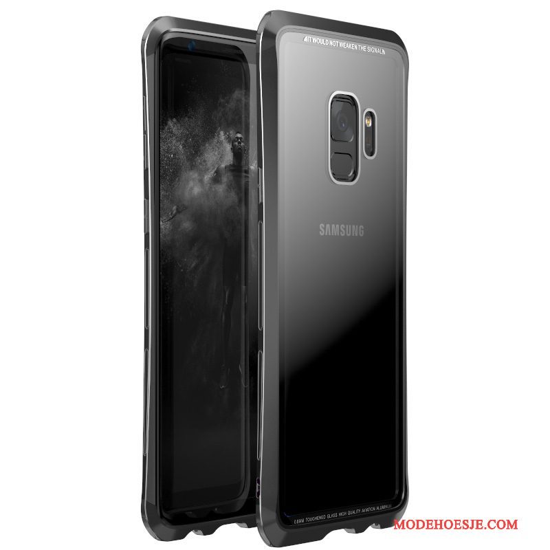 Hoesje Samsung Galaxy S9 Zakken Goudtelefoon, Hoes Samsung Galaxy S9 Bescherming Glas Anti-fall