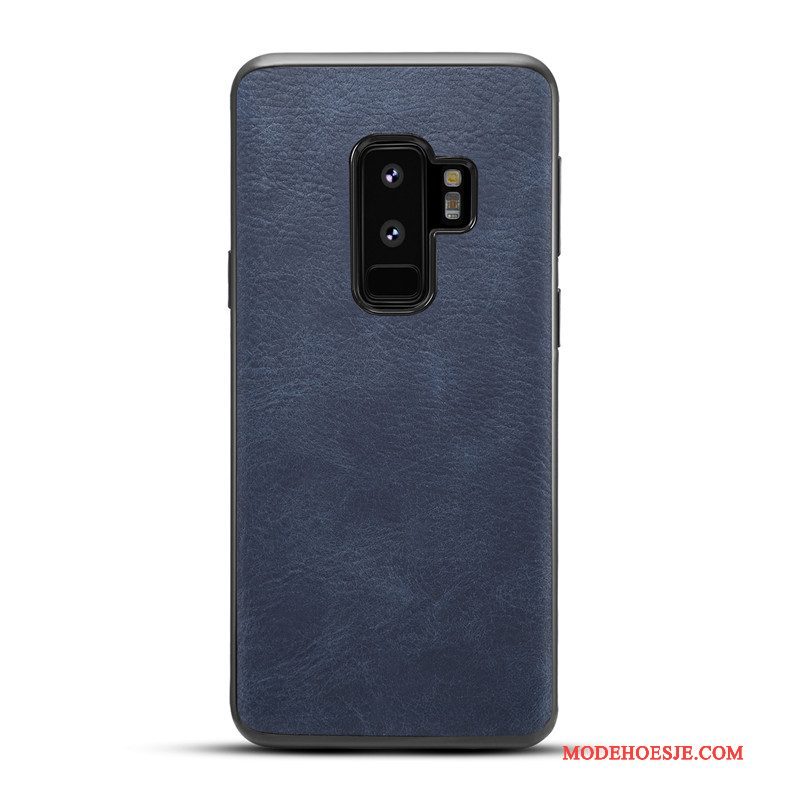 Hoesje Samsung Galaxy S9+ Zakken Lichttelefoon, Hoes Samsung Galaxy S9+ Vintage Anti-fall Patroon