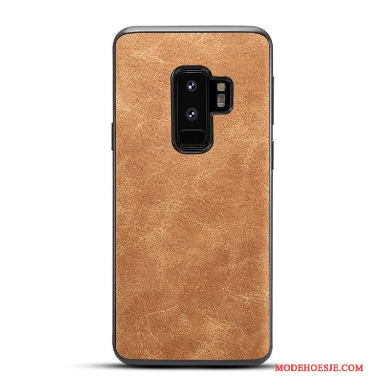 Hoesje Samsung Galaxy S9+ Zakken Lichttelefoon, Hoes Samsung Galaxy S9+ Vintage Anti-fall Patroon