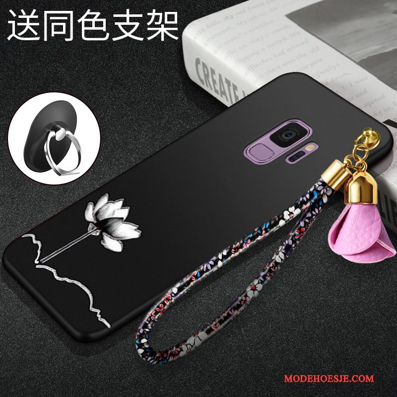 Hoesje Samsung Galaxy S9 Zakken Rood Anti-fall, Hoes Samsung Galaxy S9 Zacht Trendtelefoon