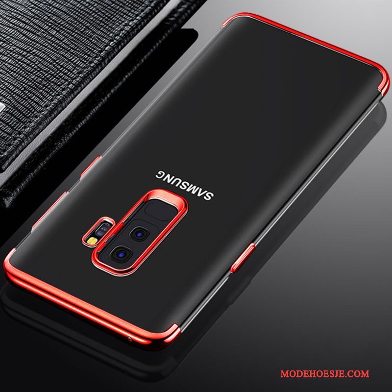 Hoesje Samsung Galaxy S9 Zakken Roodtelefoon, Hoes Samsung Galaxy S9 Siliconen Plating Trend