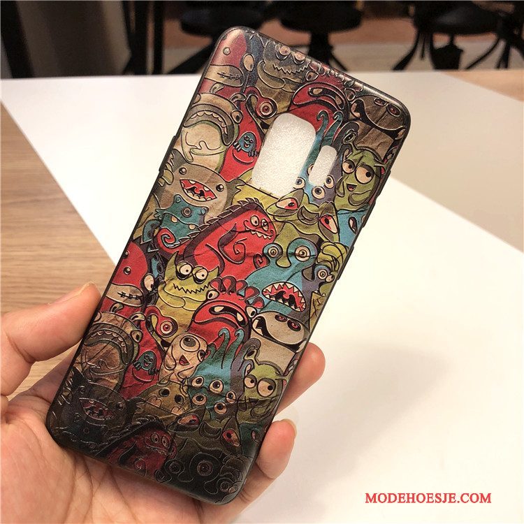 Hoesje Samsung Galaxy S9+ Zakken Schrobben Trend, Hoes Samsung Galaxy S9+ Bescherming Duntelefoon