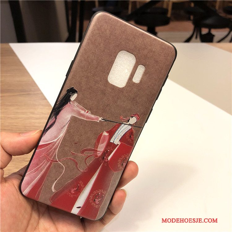 Hoesje Samsung Galaxy S9+ Zakken Schrobben Trend, Hoes Samsung Galaxy S9+ Bescherming Duntelefoon