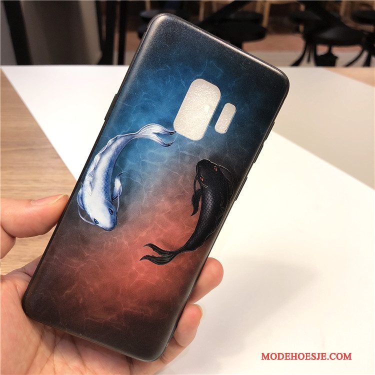 Hoesje Samsung Galaxy S9+ Zakken Schrobben Trend, Hoes Samsung Galaxy S9+ Bescherming Duntelefoon