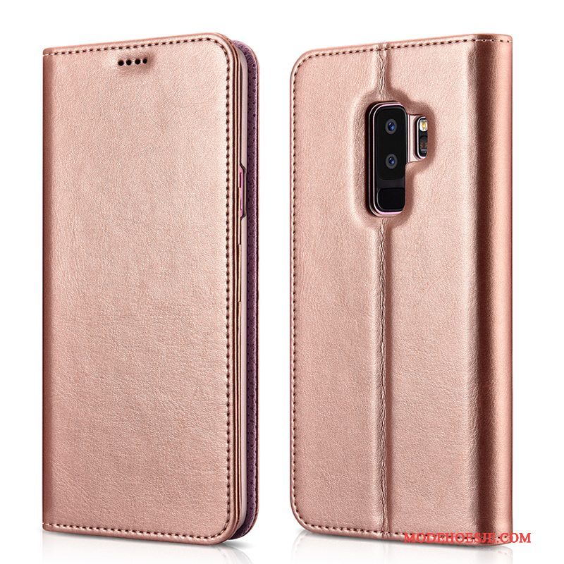 Hoesje Samsung Galaxy S9+ Zakken Zwart Trend, Hoes Samsung Galaxy S9+ Bescherming Anti-fall Kaart