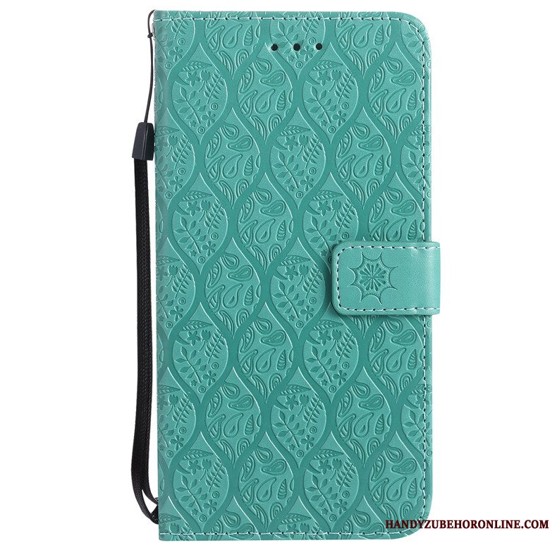 Hoesje Sony Xperia 1 Folio Groen Anti-fall, Hoes Sony Xperia 1 Leer Telefoon