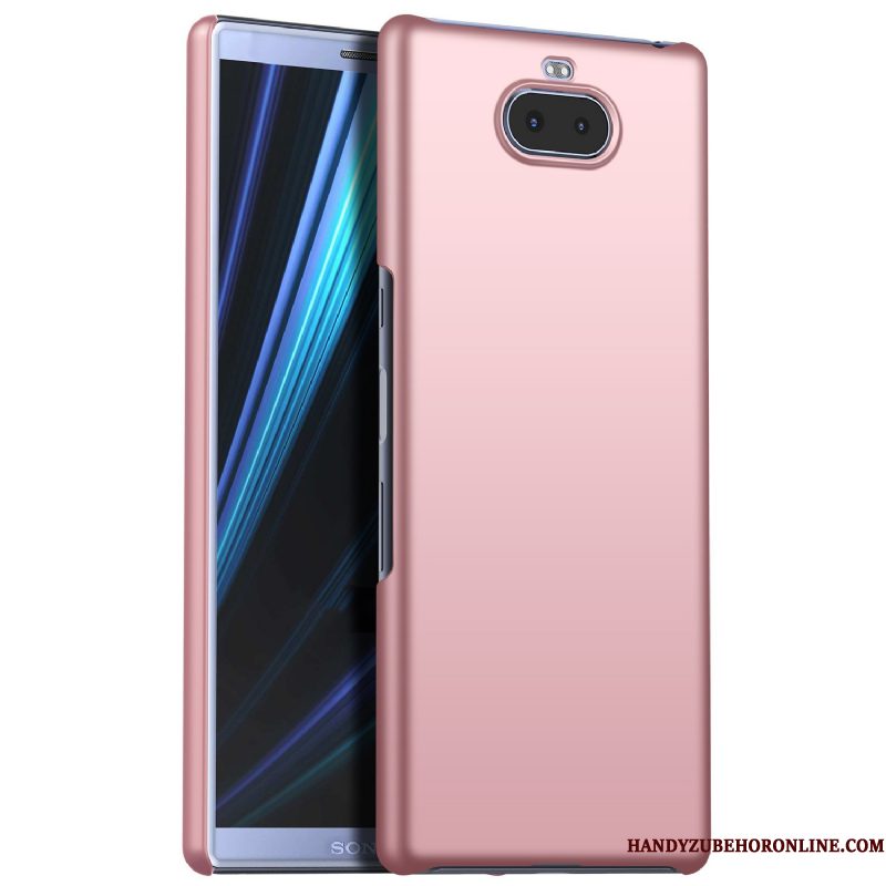 Hoesje Sony Xperia 10 Plus Zakken Roze Hard, Hoes Sony Xperia 10 Plus Bescherming Telefoon Schrobben