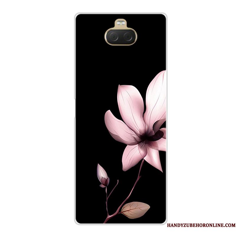 Hoesje Sony Xperia 10 Zakken Telefoon Anti-fall, Hoes Sony Xperia 10 Bescherming Roze Pas