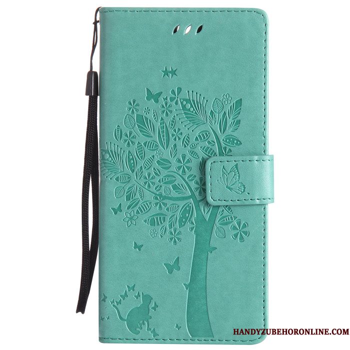 Hoesje Sony Xperia 5 Folio Telefoon Anti-fall, Hoes Sony Xperia 5 Leer Rood