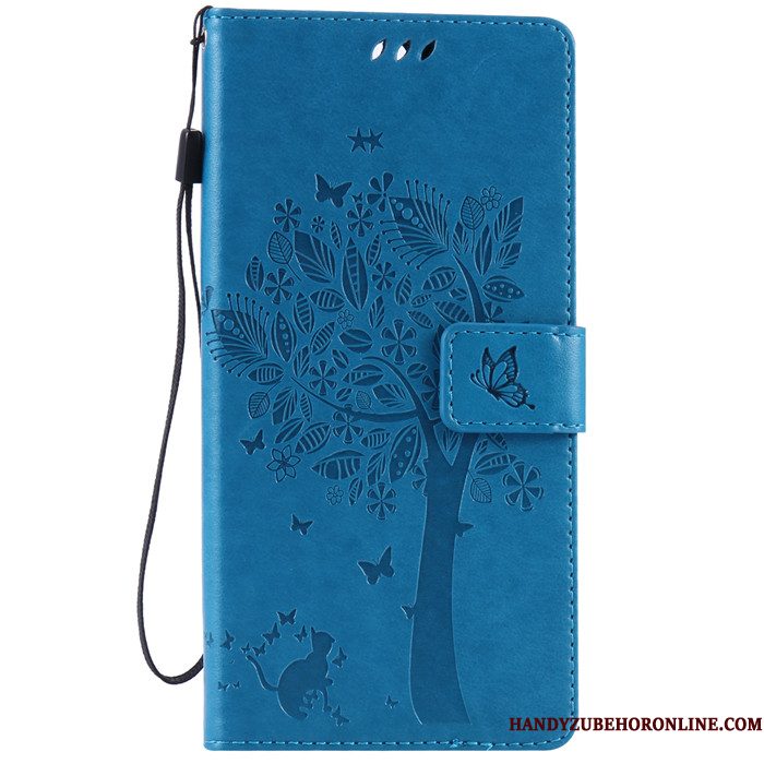 Hoesje Sony Xperia 5 Folio Telefoon Anti-fall, Hoes Sony Xperia 5 Leer Rood