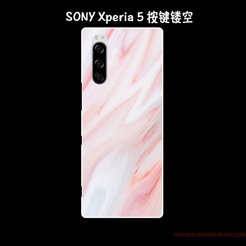 Hoesje Sony Xperia 5 Siliconen Olieverfschilderij Kunst, Hoes Sony Xperia 5 Zacht Telefoon Anti-fall