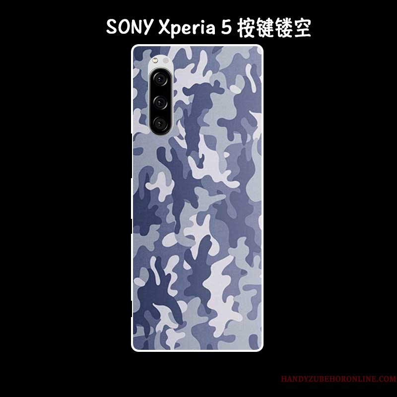 Hoesje Sony Xperia 5 Siliconen Olieverfschilderij Kunst, Hoes Sony Xperia 5 Zacht Telefoon Anti-fall