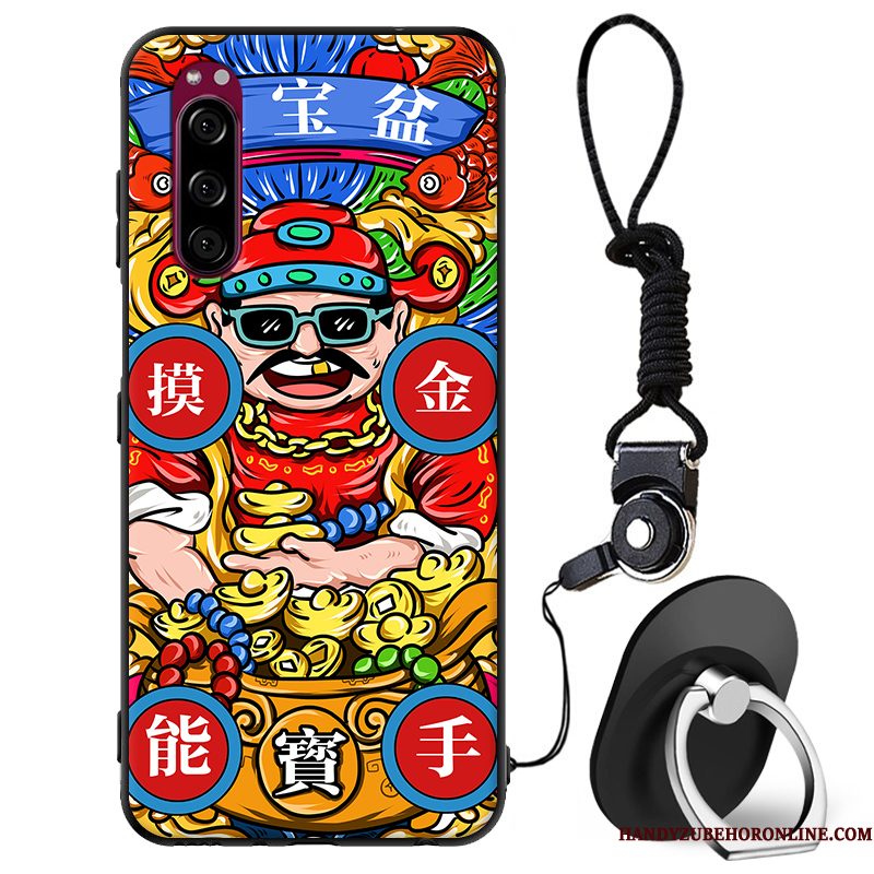 Hoesje Sony Xperia 5 Zacht Anti-fall Chinese Stijl, Hoes Sony Xperia 5 Zakken Telefoon Trend