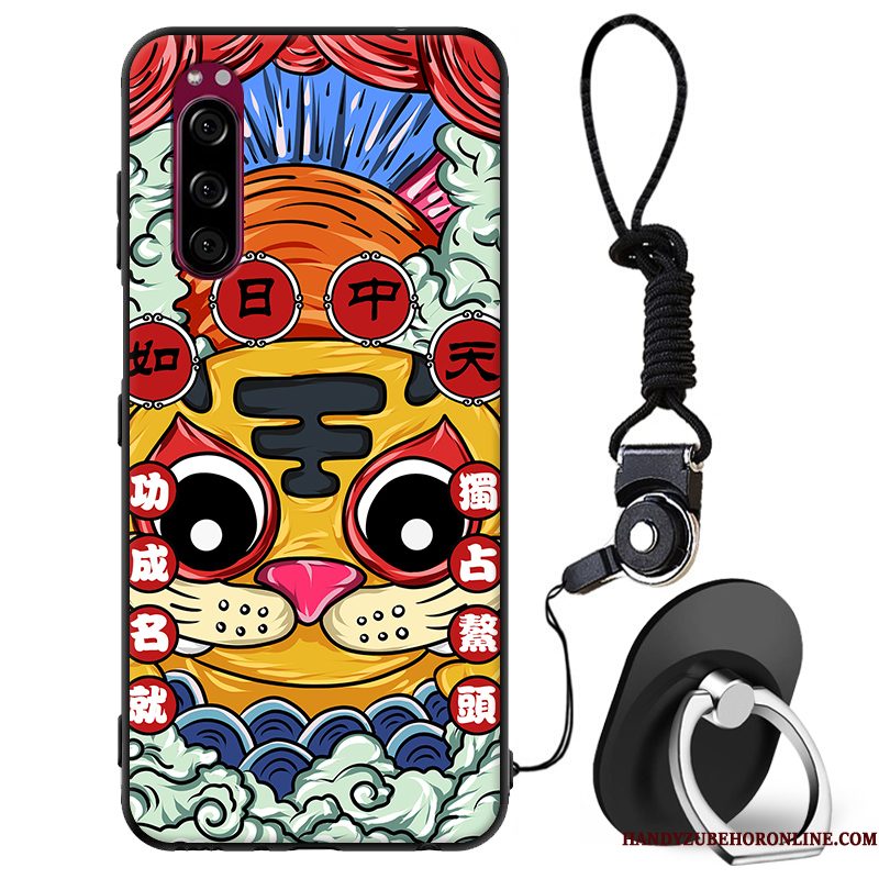 Hoesje Sony Xperia 5 Zacht Anti-fall Chinese Stijl, Hoes Sony Xperia 5 Zakken Telefoon Trend