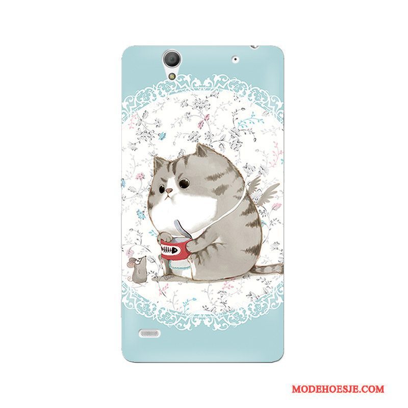Hoesje Sony Xperia C4 Bescherming Pastelefoon, Hoes Sony Xperia C4 Zacht Anti-fall Dun
