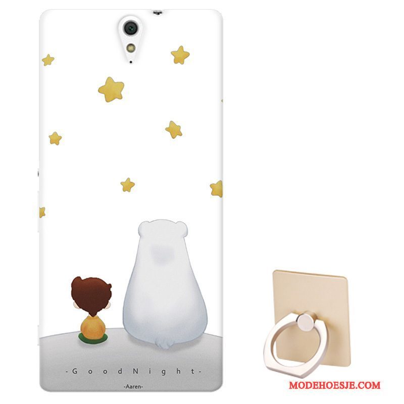 Hoesje Sony Xperia C5 Ultra Dual Kleur Telefoon Doorzichtig, Hoes Sony Xperia C5 Ultra Dual Bescherming Pas Patroon