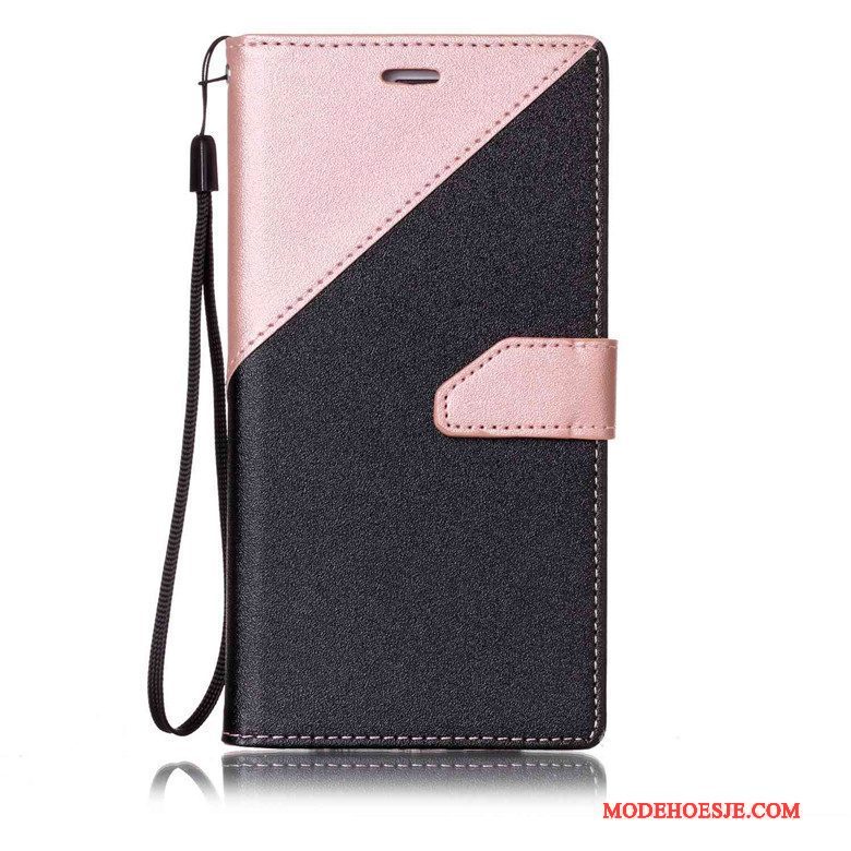 Hoesje Sony Xperia E5 Leer Anti-falltelefoon, Hoes Sony Xperia E5 Zacht Schrobben Roze