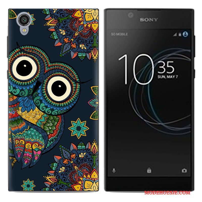 Hoesje Sony Xperia L1 Bescherming Putelefoon, Hoes Sony Xperia L1 Zacht Wit Trend