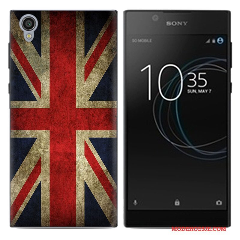 Hoesje Sony Xperia L1 Bescherming Putelefoon, Hoes Sony Xperia L1 Zacht Wit Trend