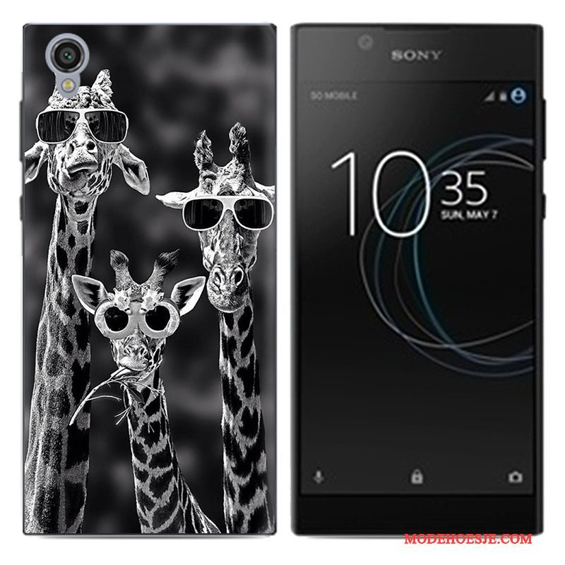 Hoesje Sony Xperia L1 Bescherming Putelefoon, Hoes Sony Xperia L1 Zacht Wit Trend