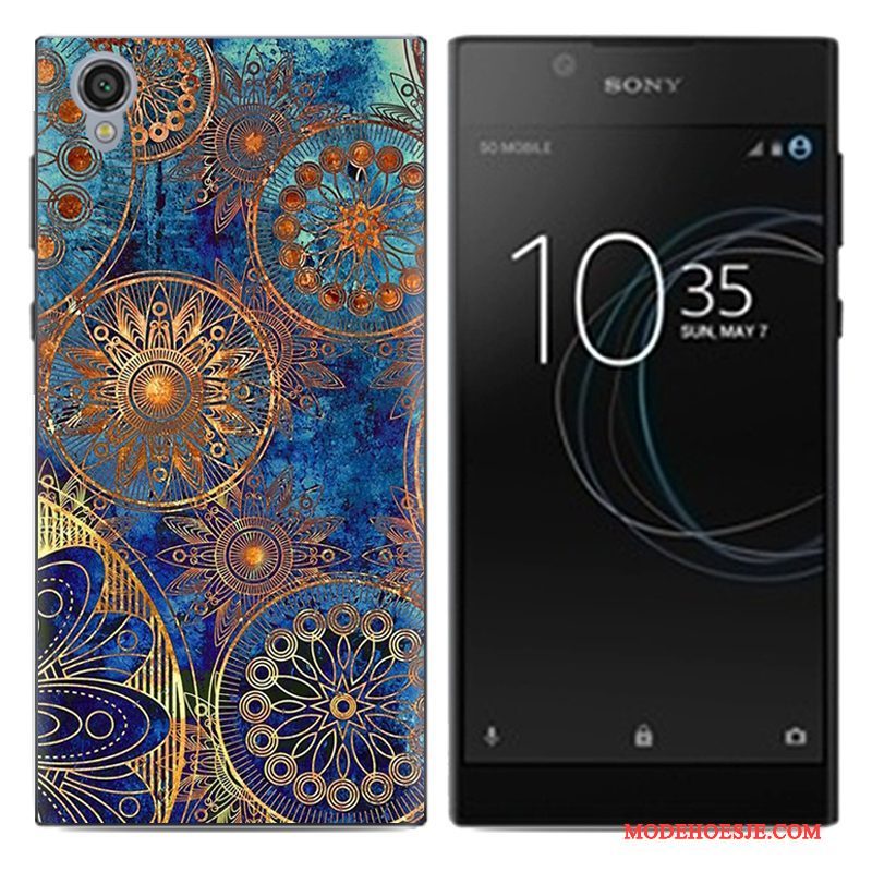 Hoesje Sony Xperia L1 Bescherming Putelefoon, Hoes Sony Xperia L1 Zacht Wit Trend