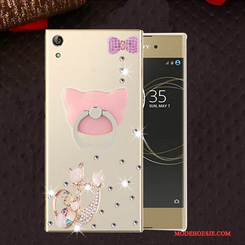 Hoesje Sony Xperia L1 Bescherming Telefoon Anti-fall, Hoes Sony Xperia L1 Zacht Roze