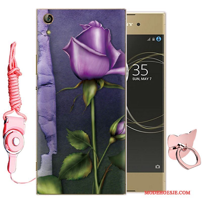 Hoesje Sony Xperia L1 Zacht Groentelefoon, Hoes Sony Xperia L1 Bescherming