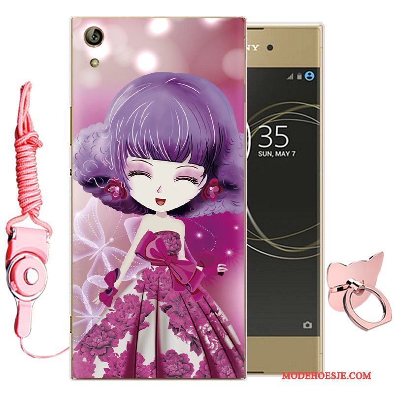 Hoesje Sony Xperia L1 Zacht Groentelefoon, Hoes Sony Xperia L1 Bescherming