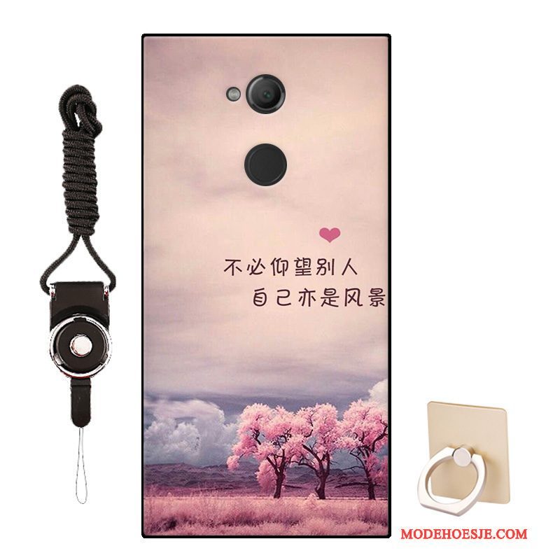 Hoesje Sony Xperia L2 Bescherming Persoonlijk Roze, Hoes Sony Xperia L2 Zacht Telefoon Patroon