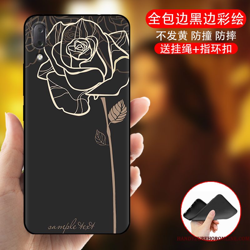 Hoesje Sony Xperia L3 Zakken Persoonlijk Blauw, Hoes Sony Xperia L3 Siliconen Anti-falltelefoon
