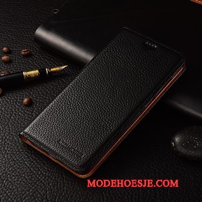 Hoesje Sony Xperia M5 Dual Leer Bedrijf Bruin, Hoes Sony Xperia M5 Dual Folio Anti-falltelefoon