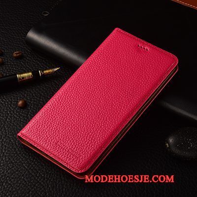 Hoesje Sony Xperia M5 Dual Leer Bedrijf Bruin, Hoes Sony Xperia M5 Dual Folio Anti-falltelefoon