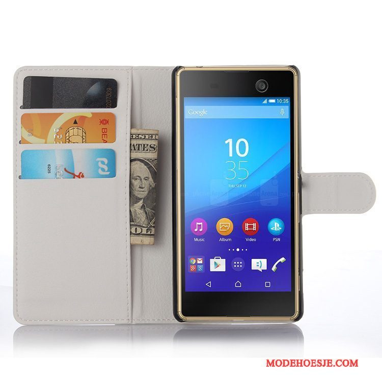 Hoesje Sony Xperia M5 Dual Leer Telefoon, Hoes Sony Xperia M5 Dual Bescherming