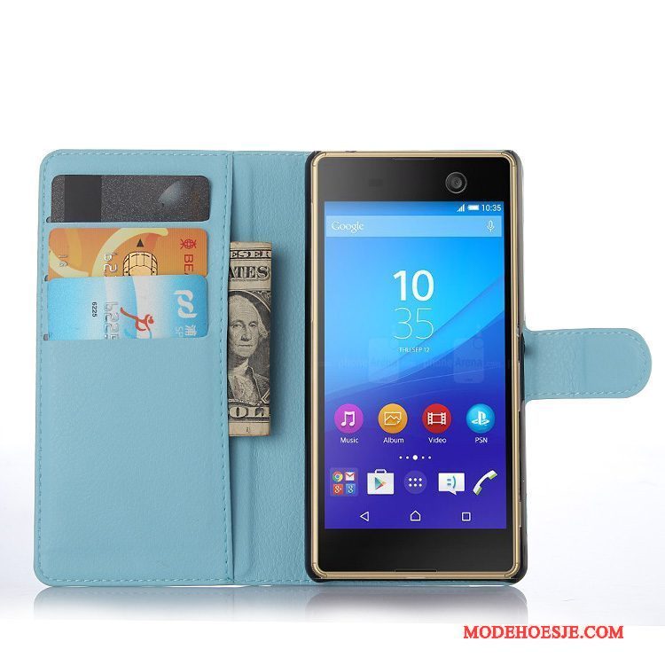 Hoesje Sony Xperia M5 Dual Leer Telefoon, Hoes Sony Xperia M5 Dual Bescherming