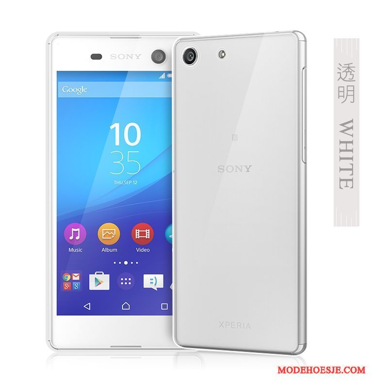 Hoesje Sony Xperia M5 Dual Siliconen Doorzichtigtelefoon, Hoes Sony Xperia M5 Dual Zacht Dun Roze