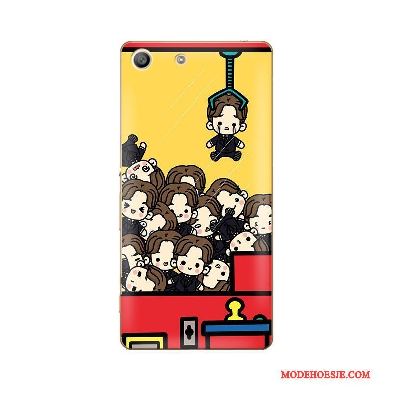 Hoesje Sony Xperia M5 Dual Zacht Groen Dun, Hoes Sony Xperia M5 Dual Siliconen Pastelefoon