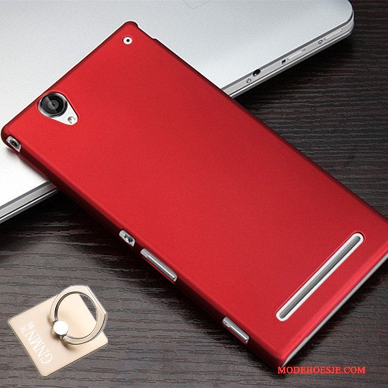 Hoesje Sony Xperia T2 Bescherming Rood Hard, Hoes Sony Xperia T2 Telefoon