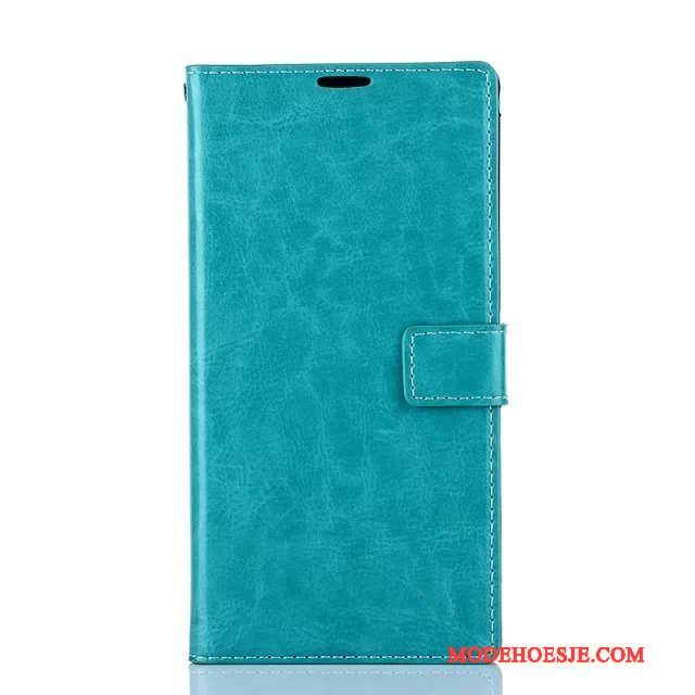 Hoesje Sony Xperia T2 Leer Blauwtelefoon, Hoes Sony Xperia T2 Bescherming